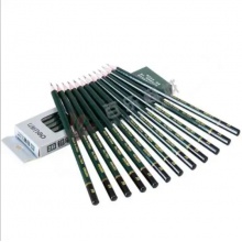 得力7084铅笔(墨绿)(12支/盒)2B